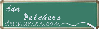 Ada Melchers Visitenkarte